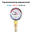 Термоманометр радиальный d=80 мм, до 10 бар, до 120'С РОСМА ТМТБ- 31P.1