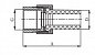 Муфта комбинированная разъемная 32 х 1" (ВР) ПП (PP-R100) серая HEISSKRAFT