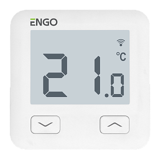 Терморегулятор Salus ENGO комнатный, встраиваемый, программ. с дисплеем, WiFi, белый Артикул E10W230WiFi