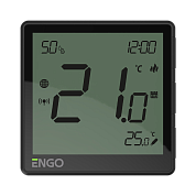 Терморегулятор Salus ENGO One встраиваемый, программ., с дисплеем, датчик влажности (WiFi) черный