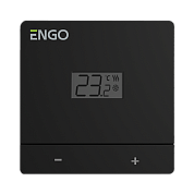 Терморегулятор Salus ENGO Easy комнатный, накладной, с дисплеем, 2хAAA, черный