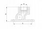 Тройник комбинированный настенный 20 х 1/2" (ВР) ПП (PP-R100) HEISSKRAFT