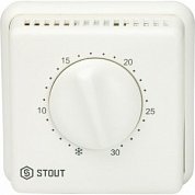 Термостат комнатный проводной с переключателем и светодиодом STOUT STE-0001-000001