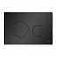 Пластиковая панель смыва TECEloop 2.0 черная матовая, для инсталляции унитаза, 150 x 220 x 5 мм