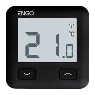 Терморегулятор Salus ENGO комнатный, встраиваемый, программ. с дисплеем, WiFi, черный Артикул E10B230WiFi