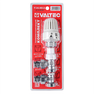 Комплект терморегулирующего оборудования ВН 1/2" x 3/4"ЕК для радиатора угловой VALTEC VT.045.NER.04