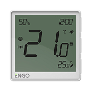 Терморегулятор Salus ENGO One встраиваемый, программ., с дисплеем, датчик влажности (WiFi) белый