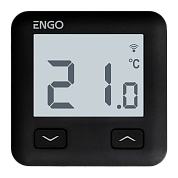Терморегулятор Salus ENGO комнатный, встраиваемый, программ. с дисплеем, WiFi, черный