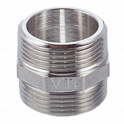 Ниппель резьбовой (НР) 1"1/2 латунь-никель VALTEC (VTr.582.N.0008)