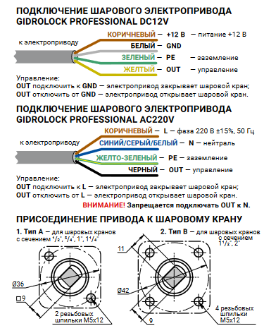 Схема подключения gidrolock ultimate
