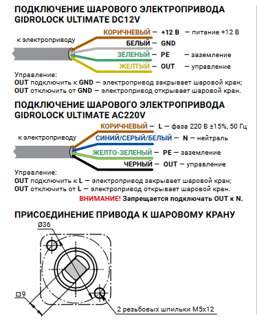 Схема подключения gidrolock ultimate