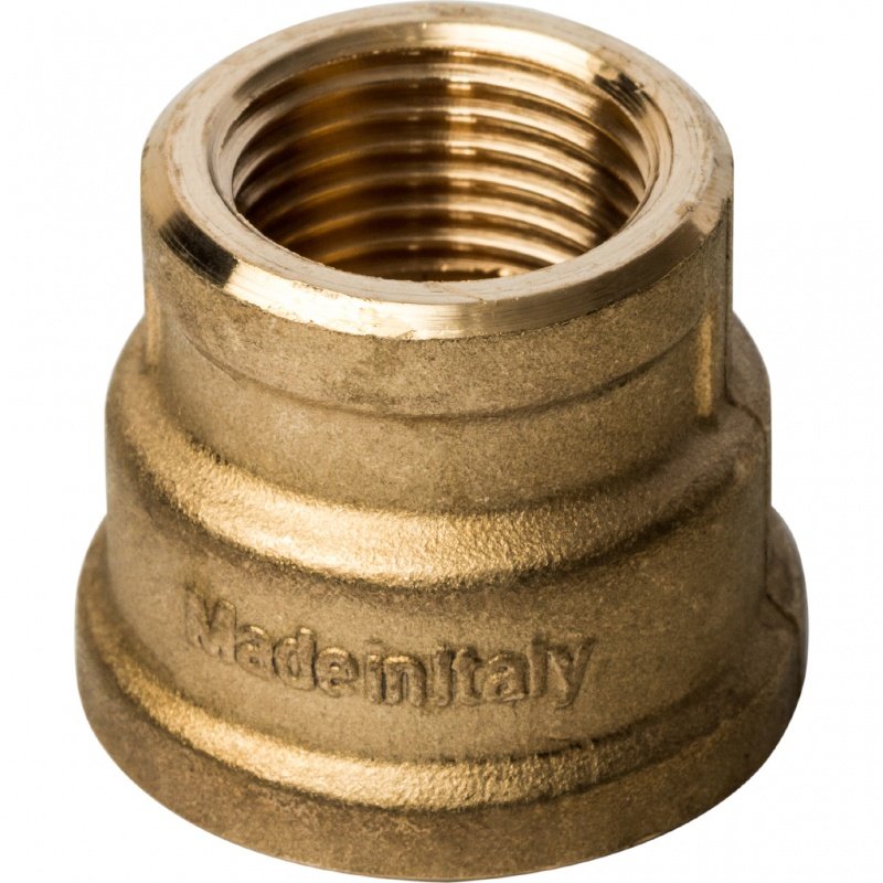 Муфта переходная ВВ 3/4х1/2\" латунь STOUT – купить за 180,00 руб.
