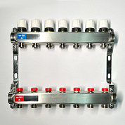 Колл. группа UNI-FITT 1" х 7 вых 3/4" с баланс. и термост. вентил. без конц, нерж. cталь (451W4307)