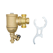 Сепаратор шлама поворотный латунный с магнитом ROMMER 1 1/4"