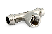 Тройник пресс-В 42 х 1 1/4" х 42, нержавеющая сталь UNI-FITT