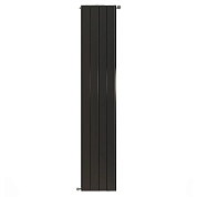 Радиатор STOUT Sebino 2000 мм 4 секции, алюминий (боковое подключение) черный