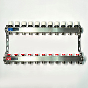 Колл. группа UNI-FITT 1" х 11 вых 3/4" с баланс. и термост. вентил. без конц, нерж. cталь (451W4311)