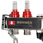 Коллектор ROMMER с клапаном вып. воздуха и сливом 2 вых. с расходомерами из нержавеющей стали