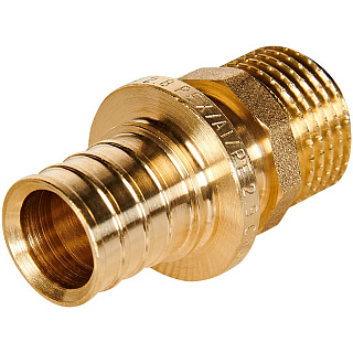 Переходник надвижной ROMMER с наружной резьбой 20 x 1/2" для труб из сшитого полиэтилена  Артикул RFA-0001-002012