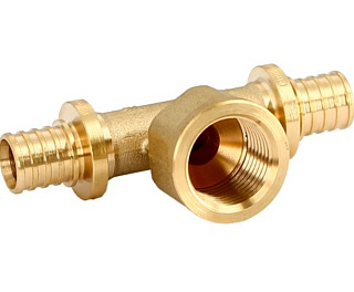 Тройник UNI-FITT OPTIMAL 25 х 3/4" х 25 надвижной, внутренняя резьба, латунь Артикул 747G8381