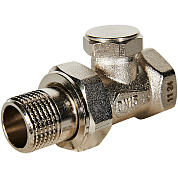 Запорно-балансировочный клапан 1/2" для радиатора ROMMER прямой (RVL-0001-100015)
