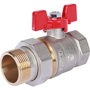 Кран шаровый ROMMER 1"1/4 ВН - с американкой бабочкой 