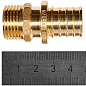 Переходник 20 х 2,0 x 1/2" (НР) аксиальный для труб PEX ROMMER (RFA-0001-200212)
