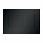 Пластиковая панель смыва TECEnow черная матовая для инсталляции унитаза 150 x 220 x 5 мм 9240407