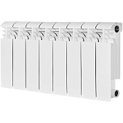 Радиатор биметал. 8 секций STOUT VEGA 200 боковое подключение (белый RAL 9016)