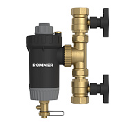 Сепаратор шлама поворотный с быстрой очисткой и магнитом ROMMER 1 1/4"
