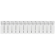 Биметаллический радиатор UNI-FITT 200/100 14 секций (боковое подключение, цвет белый глянцевый)