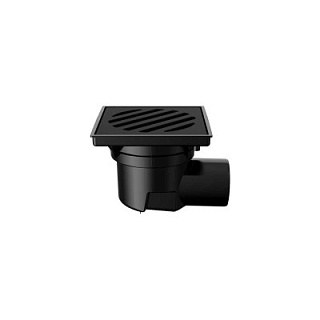 Трап нерегулируемый Т 605 PNsP 241x241  горизонтальный выпуск DN 110 с корзинкой FACHMANN Артикул 04.091