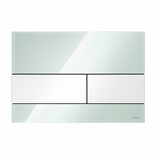 Стеклянная панель смыва TECEsquare мятно-зеленая панель, клавиши белые, 150 x 220 x 11 мм Артикул 9240803