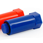 Заглушка монтажная НР 1/2" с прокладкой, синяя UNI-FITT (608B2002)