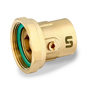 Соединение 1" 1/2 х 1" ВР с накид. гайкой и шаровым краном, латунь UNI-FITT OPTIMAL