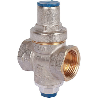Редуктор давления 3/4", ВН-ВН, PN 16 с выходом под манометр, STOUT (Италия) (SVS-1010-000020) Латунь - никель