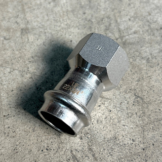 Муфта пресс-В UNI-FITT 22 х 3/4", нержавеющая сталь Артикул 771S3300