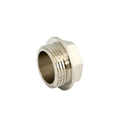 Заглушка резьбовая (НР) 1/2" со шляпкой под плоскую прокладку, никель UNI-FITT OPTIMAL (608N2101)