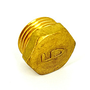 Пробка резьба DN40 Н 1 1/2" латунь LD Pride