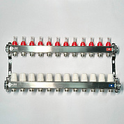 Колл. группа UNI-FITT 1"х3/4" 12 вых с расходомер. и термост. вентил. без конц OPTIMAL (450B4312.RU)