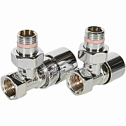 Комплект клапанов термостатических 1/2" STOUT Design хром, угловые (SVTDK-0002-000015C)