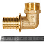 Угол 90° переходной 32 x 1" (НР) аксиальный для труб PEX ROMMER (RFA-0005-003210)
