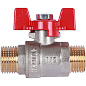 Кран шаровый ROMMER 1/2" НН - полный проход, бабочка