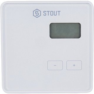 Термостат комнатный беспроводной STOUT R-8b белый STE-0101-008001 Артикул STE-0101-008001