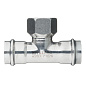 Тройник В-пресс 28 x 1" x 28 нержавеющая сталь VALTEC