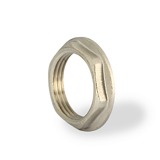 Контргайка с бортиком 3/4" UNI-FITT OPTIMAL, латунь никелированная Артикул 605N3001