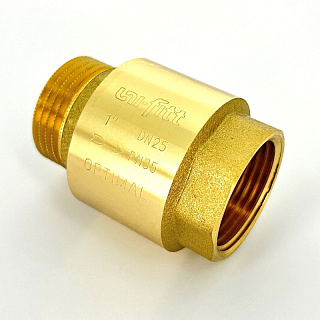 Клапан обратный НВ 1" OPTIMAL пружинный с металлическим затвором UNI-FITT Артикул 224G4001