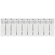 Биметаллический радиатор UNI-FITT 200/100 10 секций (нижнее подключение, цвет белый глянцевый)