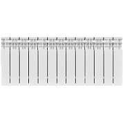 Радиатор биметал. 13 секций STOUT TITAN 350 боковое подключение (белый RAL 9016)