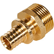 Переходник 16 x 3/4" (НР) аксиальный для труб PEX ROMMER (RFA-0001-001634)